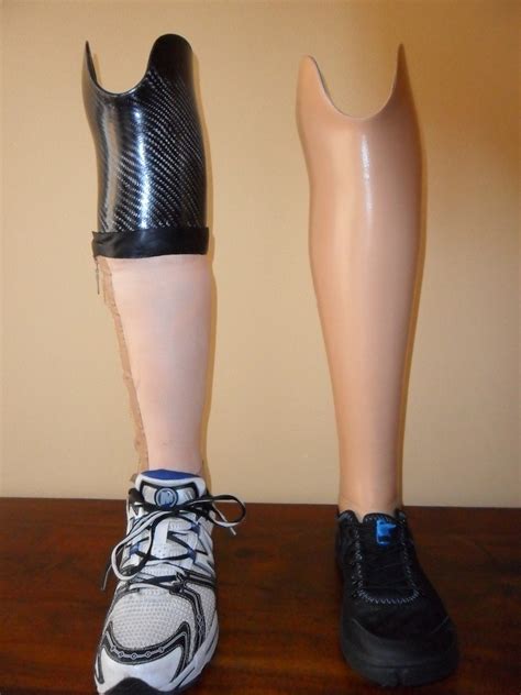 Leather Cover Cosmetic Silicone Prosthesis Leg My
