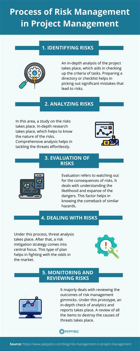 Process Of Risk Management In Project Management Infographic