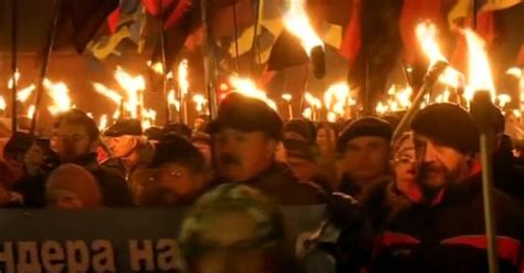 Ukrainians March To Celebrate Anniversary Of Nationalist Heros