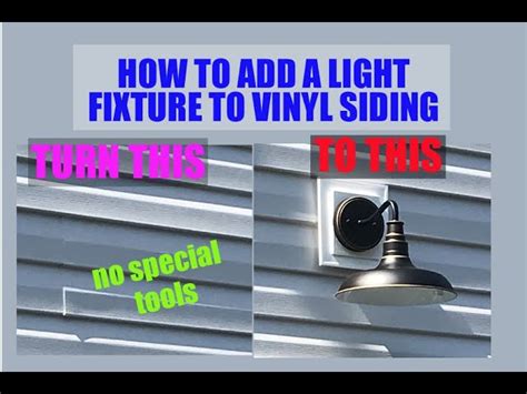 How To Install Outside Light On Vinyl Siding