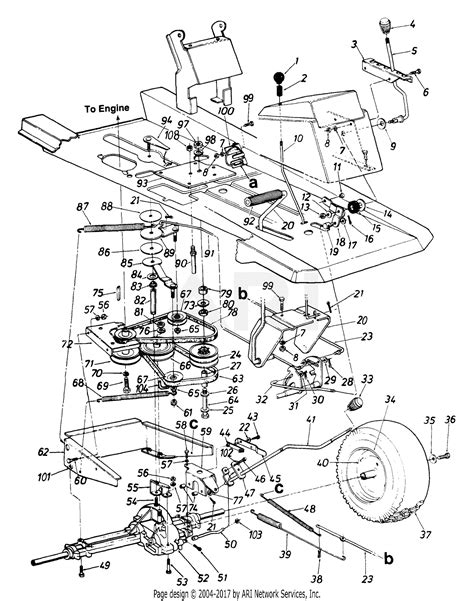 Mtd 133b561b190 R 10 1993 Parts Diagram For Clutch And Brake Pedal