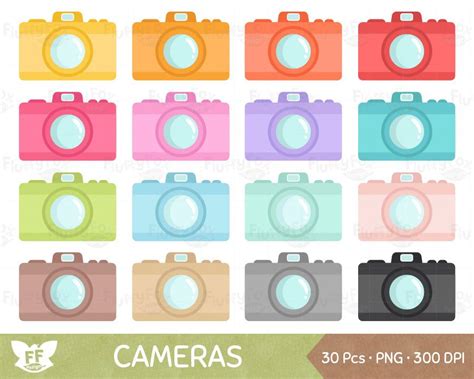 Camera Clipart Cameras Clip Art Photography Photo Film Icon Etsy In