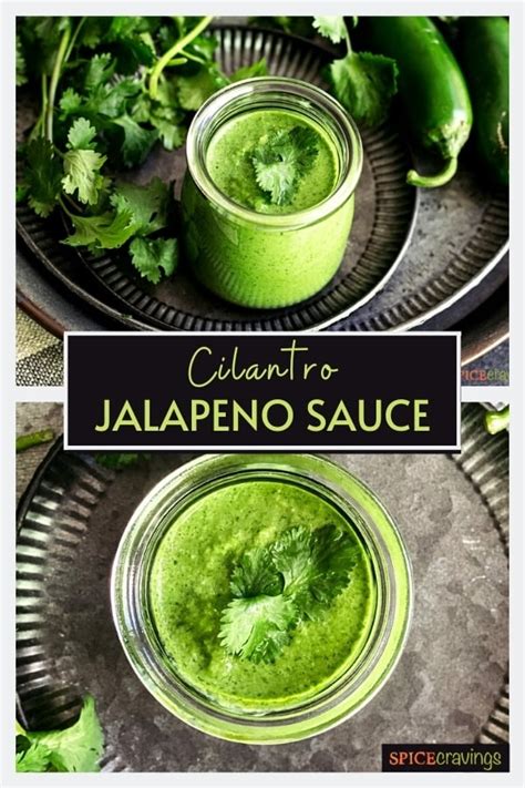 Cilantro Jalape O Sauce In Minutes Spice Cravings