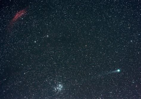 Comet Q2 Meets Pleiades And California Nebula Canon 60da Wit Flickr