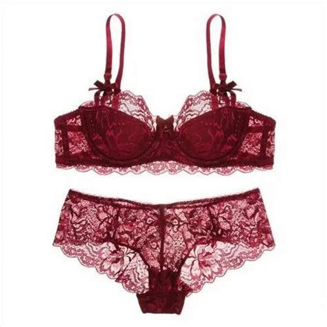 Net Ladies Red Lace Lingerie Set At Rs 358piece In Delhi Id 21490501673