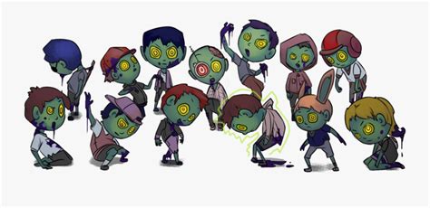 Zombie Clipart Zombie Horde Zombie Hoarde Cartoon Free Transparent