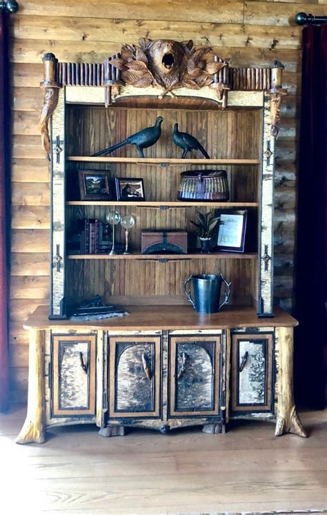 Hutches And Bookcases Lpost Rustics Adirondack Furniture Lodge
