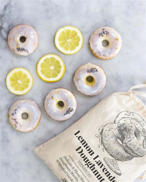 Floral Infused Donut Kits Lemon Lavender Doughnut Baking Mix