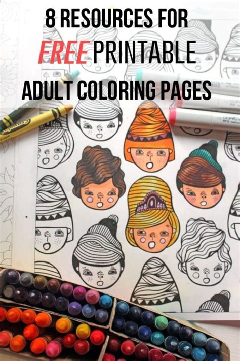8 Resources And Free Printables For Adult Coloring Indie