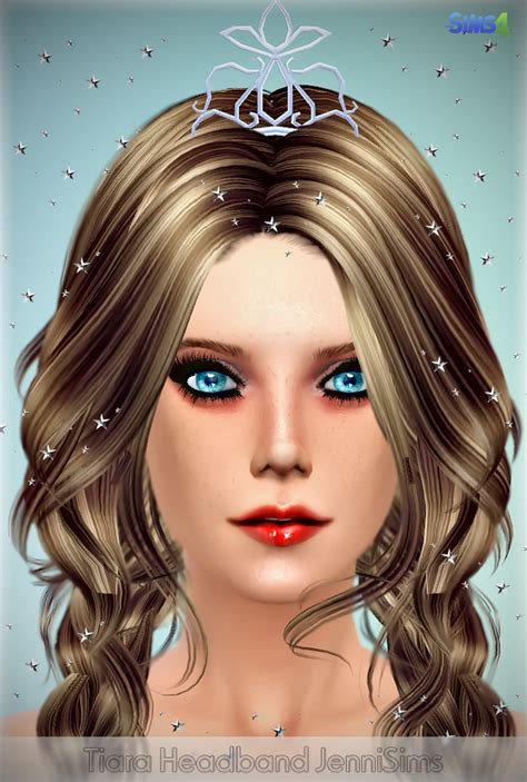 Jennisims Downloads Sims 4 New Mesh Accessory Tiara Headband Sims 4