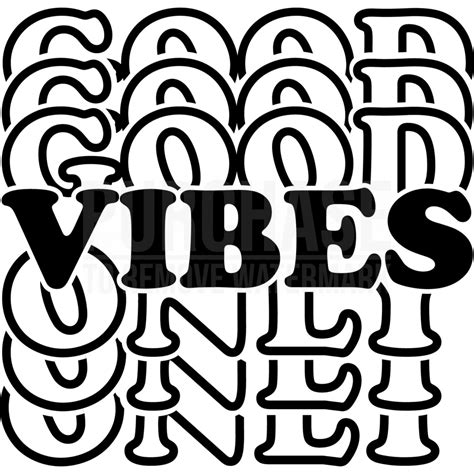 Good Vibes Only Svg • Stacked Cut File Design For Cricut And Silhouette