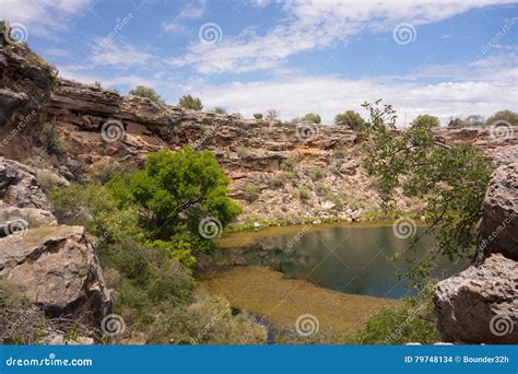 An Ancient Watering Hole In The Desert Stock Photo Image Of Remote