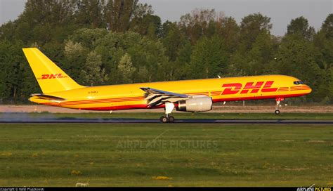 G Dhkj Dhl Cargo Boeing 757 200f At Warsaw Frederic Chopin Photo