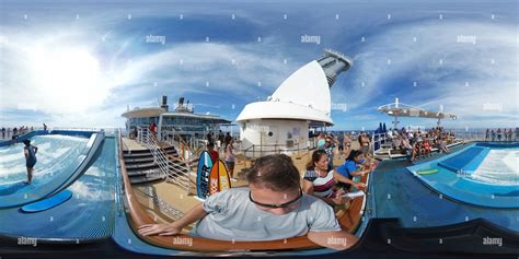 360° View Of Oasis Of The Seas Sports Area Flowrider Alamy