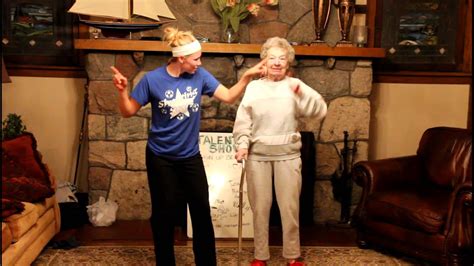 85 year old grandma doing cupid shuffle youtube