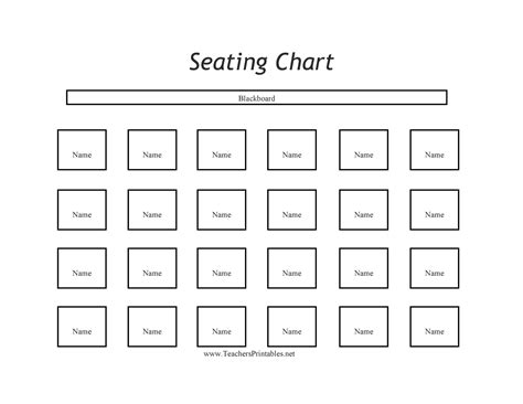 Printable Seating Charts