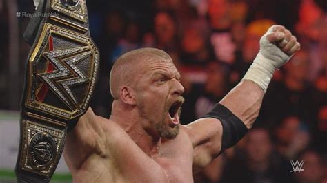Royal Rumble 2016 Results Triple H Wins Wwe World Heavyweight Title On