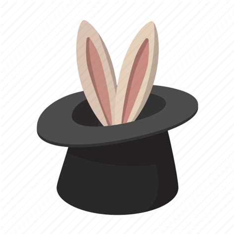 Bunny Cartoon Hat Illusion Magic Rabbit Trick Icon