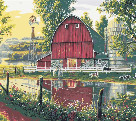 The Farm Paint By Numbers Worksheet