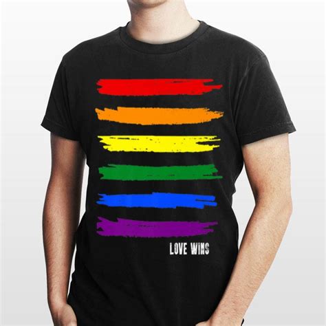Love Wins Gay Pride Lgbt S Lgbtq Rainbow Flag Premium Shirt Hoodie Sweater Longsleeve T Shirt