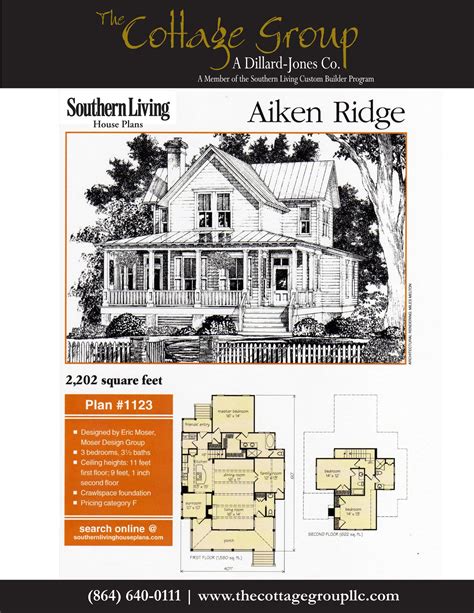 Aiken Ridge The Cottage Group Southern House Plans House Plans