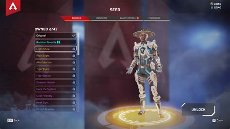 All Of Seers Skins In Apex Legends Dot Esports