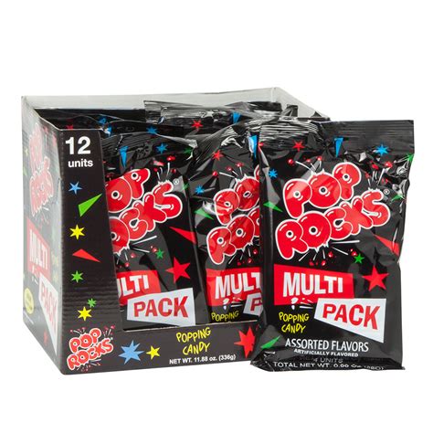Pop Rocks Multi Pack Popping Candy 4 Pc 099 Oz Nassau Candy