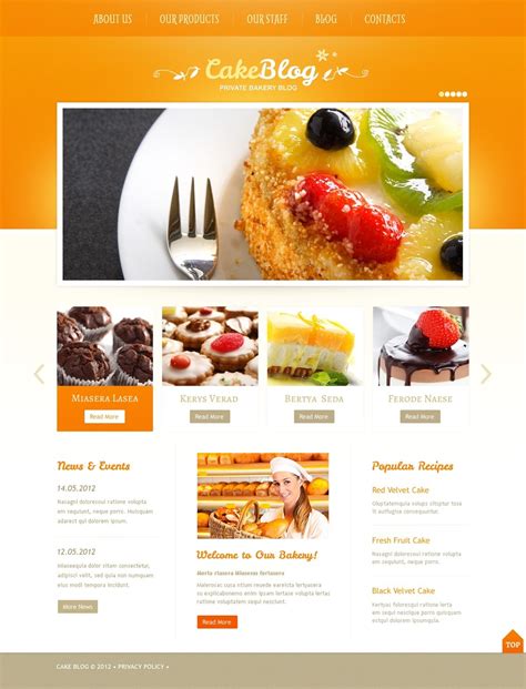 Cooking Wordpress Theme 40424