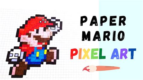 How To Draw Paper Mario Hand Drawn Pixel Art Youtube