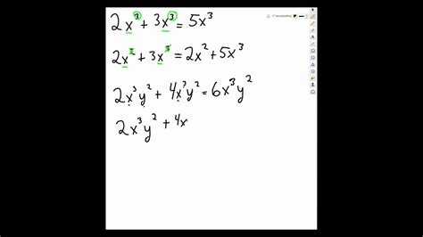 Adding And Subtracting Exponents Youtube