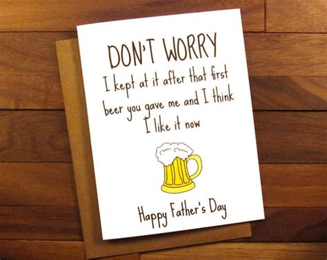 Fathers Day Beer Memes Card Fathers Funny Beer Father Sarcastic Happy