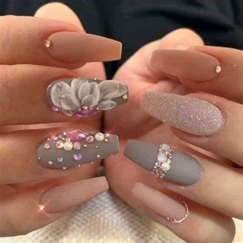 62 Elegant Nail Design For Prom Party You Can Try Elegant Nails Bridal Nail Art Coffin Nails