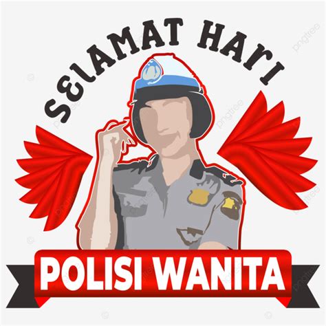 Selamat Hari Polwan Vektor Selamat Hari Polisi Wanita Nasional Hari Polisi Wanita Indonesia