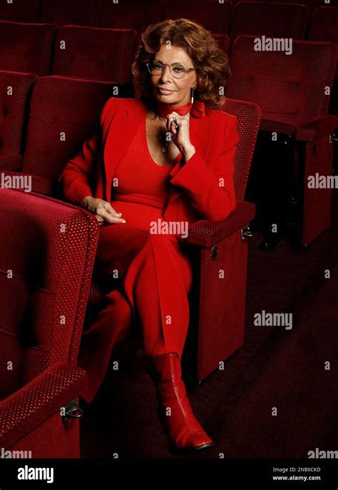 Actress Sophia Loren Poses For A Portrait At The Academy Of Motion