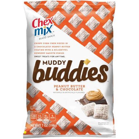 chex mix muddy buddies peanut butter and chocolate 7 oz pack of 12
