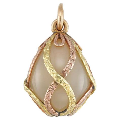 Fabergé Emotion Yellow Gold And Multicoloured Gemstone Egg Pendant 624fp2055 For Sale At 1stdibs