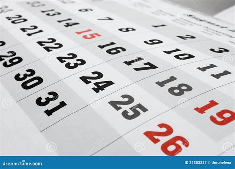 Calendar Stock Image Image Of Calendar Office Black 27383227
