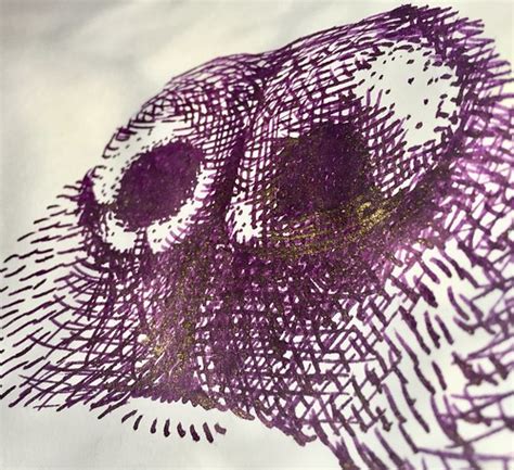 Draw two triangles for the ears. dog snout drawing cross hatching shading practising founta ...