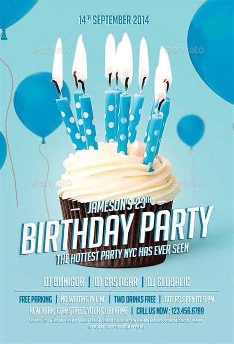 Birthday Party Flyer Psd Template Download Psd Flyer Ffflyer