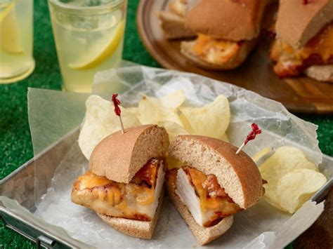 In another bowl mix mayonnaise, yogurt (or sour cream), lemon juice, brown sugar and salt and pepper to taste. Ranch Chicken Sandwiches Recipe | Ree Drummond | Food Network