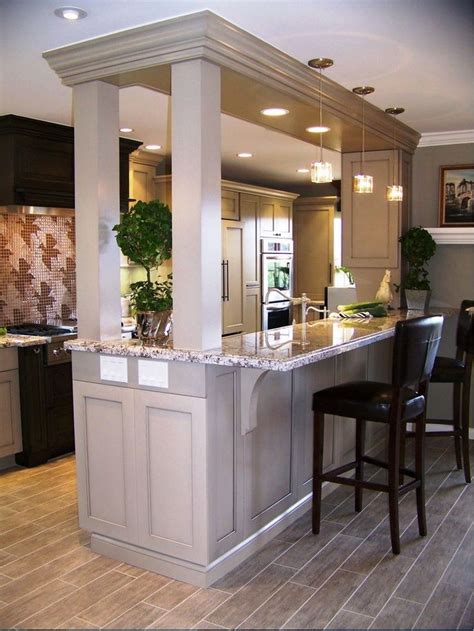 What should you think about when planning your breakfast bar? Modern Bar Counter Kitchen Design Ideas