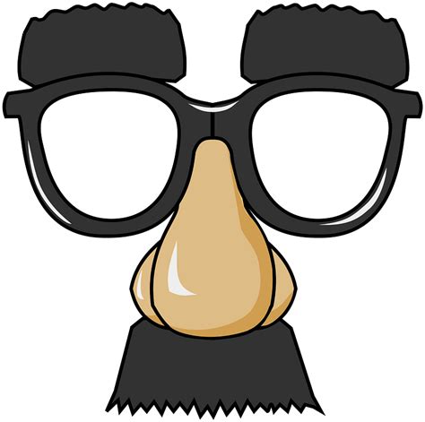 Funny Glasses With Eyebrows Nose And Mustache Clipart Free Download