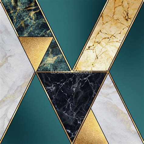 List 94 Wallpaper Teal And Gold Geometric Wallpaper Latest