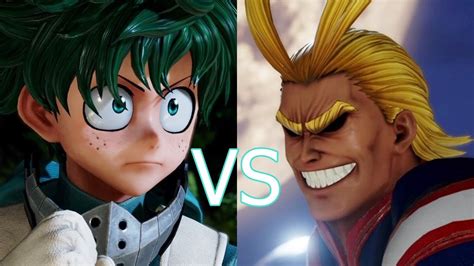 Jump Force Deku Vs All Might Strongest Youtube