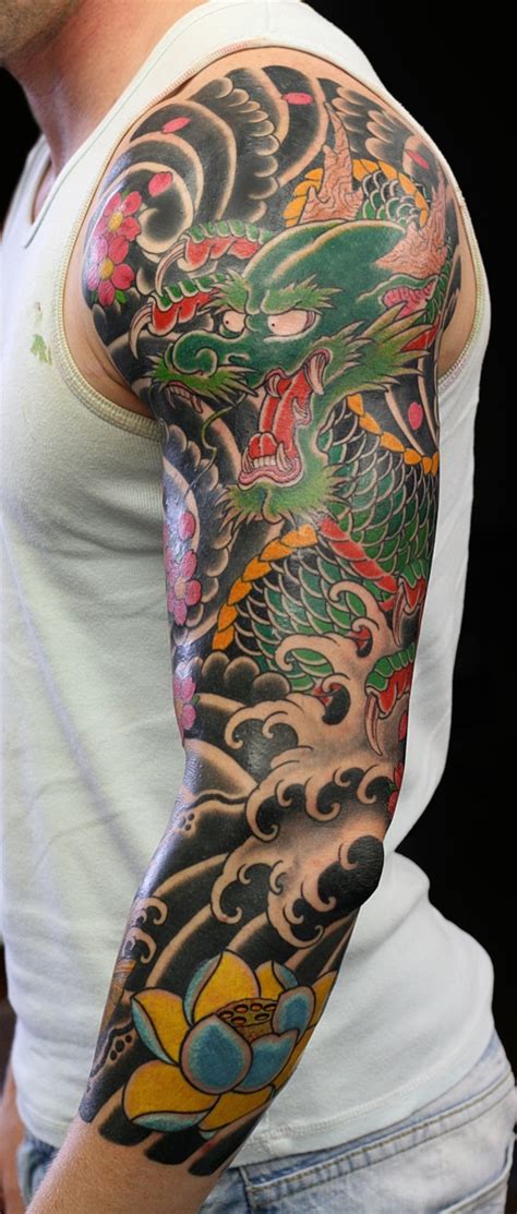 50 cool japanese sleeve tattoos for awesomeness