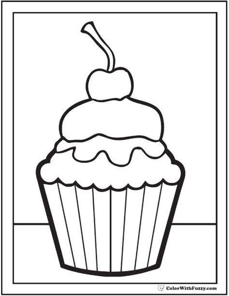 Birthday day cake free coloring pages. 20+ Cake Coloring Pages: Customize PDF Printables ...