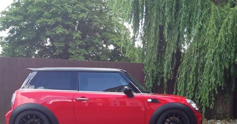 Mini Cooper Poison Gloss Black Team Dynamic Pro Race On R56 Chilli Red