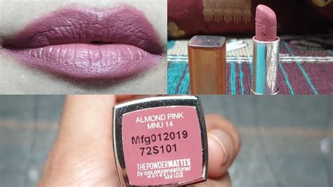 Maybelline Almond Pink Lipstickswatch And Review Glam Diva Youtube