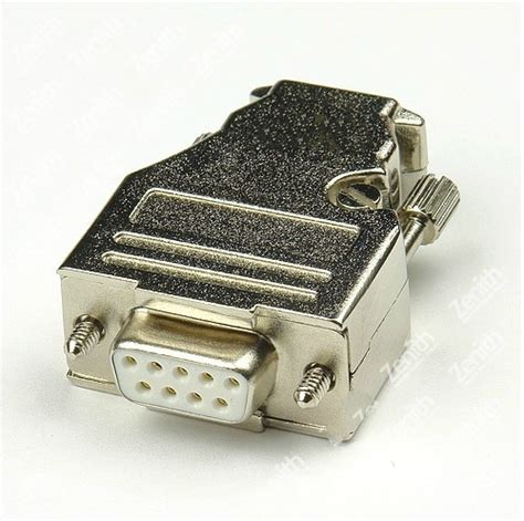 Buy Top D Sub 9 Pin Db9 Connector Female Solid Pin