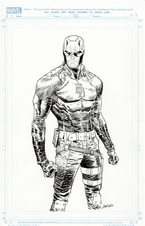 Dan Mora Daredevil In Bryan Clarks Commissions And Sketches Comic Art